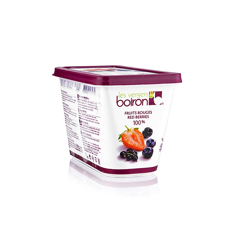 Piure de fructe de padure Boiron si fructe de padure rosii, neindulcit - 1 kg - Carcasa PE