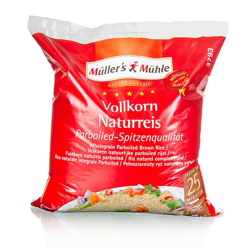 Barna teljes kiorlesu barna rizs, Muller malom - 5 kg - taska