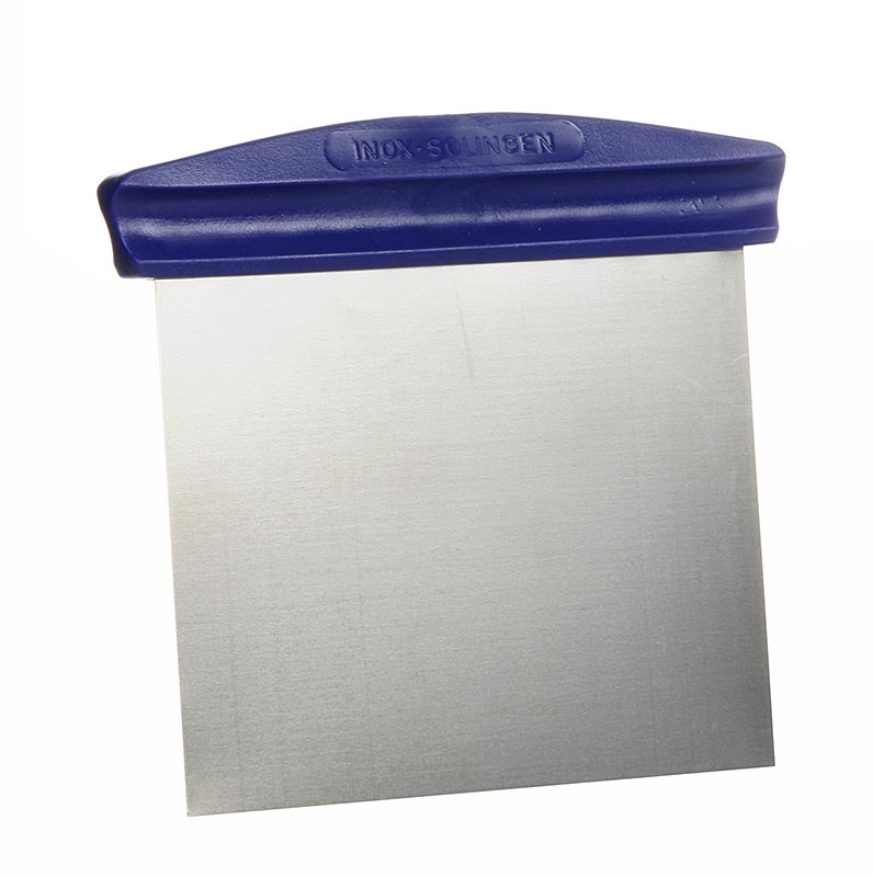 Dough Scraper 12x8cm, flexible stainless steel blade with plastic handle - 1 pc - loose Dough Scraper 12x8cm, flexible stainless steel blade with plastic handle - 1 pc - loose