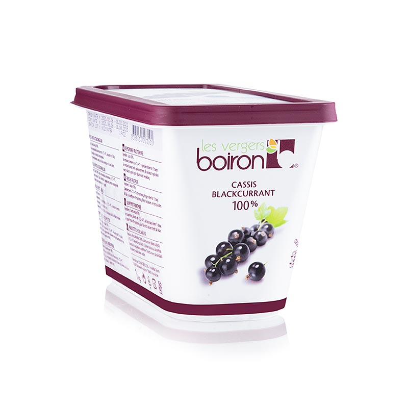 Przecier Boiron Cassis (czarna porzeczka), nieslodzony, (ACA0C6) - 1 kg - Skorupa PE