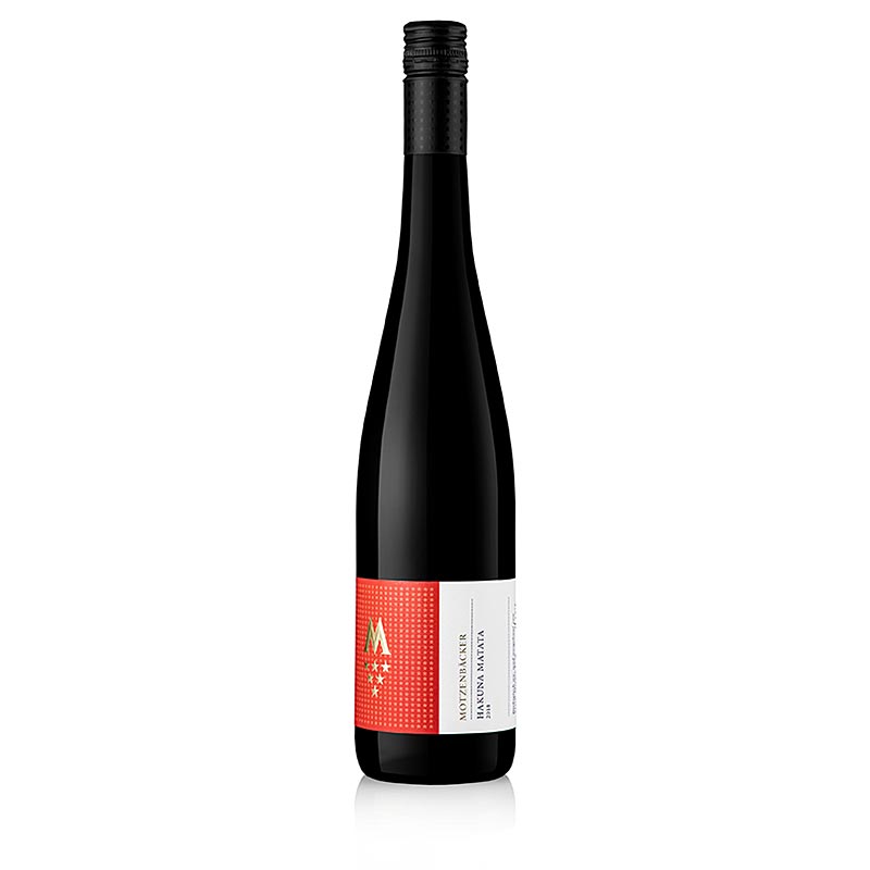 2018 Hakuna Matata, cuvee z czerwonego wina, wytrawne, 13% obj., Motzenbacker, organiczne - 750ml - Butelka 2018 Hakuna Matata, cuvee z czerwonego wina, wytrawne, 13% obj., Motzenbacker, organiczne - 750ml - Butelka