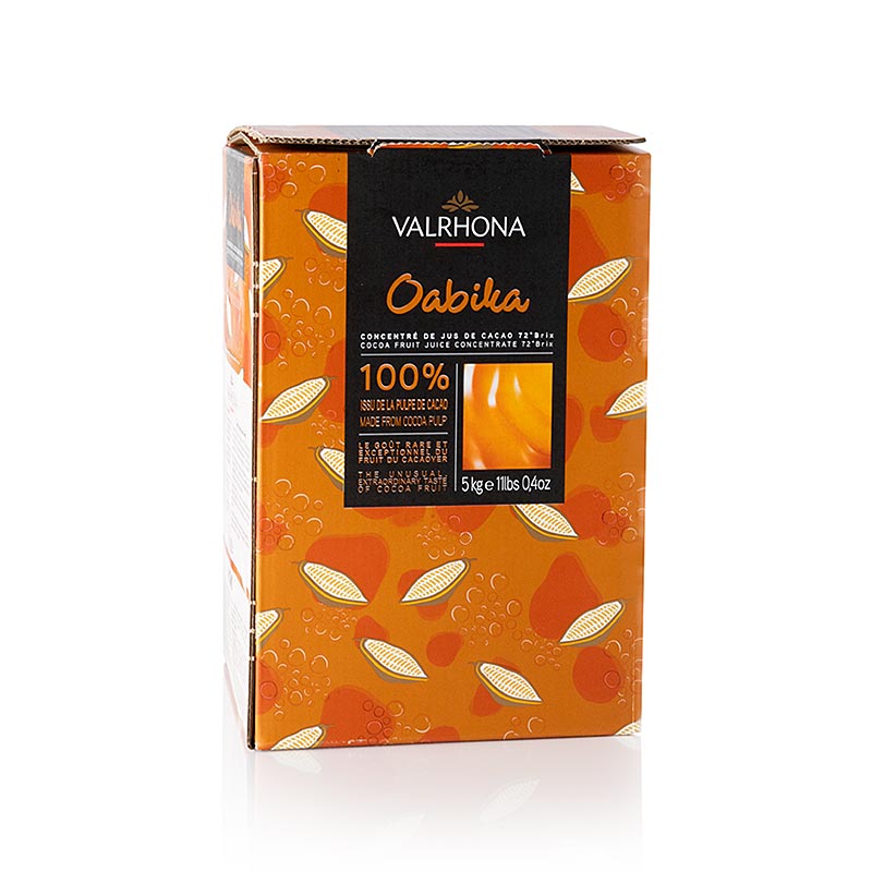 Valrhona Oabika 72°B koncentrat, vyrobeny z kakaovej ovocnej stavy - 5 kg - Taska v krabici