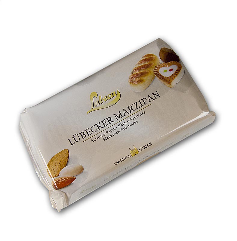 Raw marzipan PGI, MO MM, 52% Mediterranean almonds, Lubeca - 1 kg - foil
