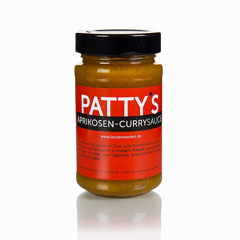 Pattyjina marelicna curry omaka, ki jo je ustvaril Patrick Jabs - 225 ml - Steklo
