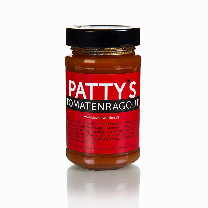 Paradajkove ragu Patty, ktore vytvoril Patrick Jabs - 225 ml - sklo