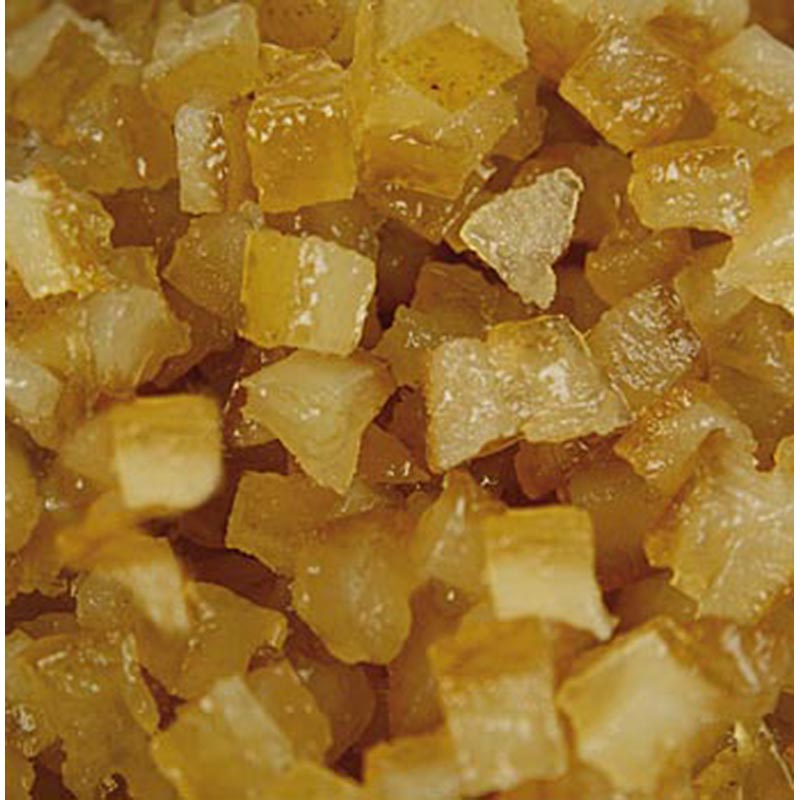 Citronat-Succade, kandiseret citronskal, fint tærte, 6 mm, Corsiglia Facor - 2,5 kg - karton Citronat-Succade, kandiseret citronskal, fint tærte, 6 mm, Corsiglia Facor - 2,5 kg - karton