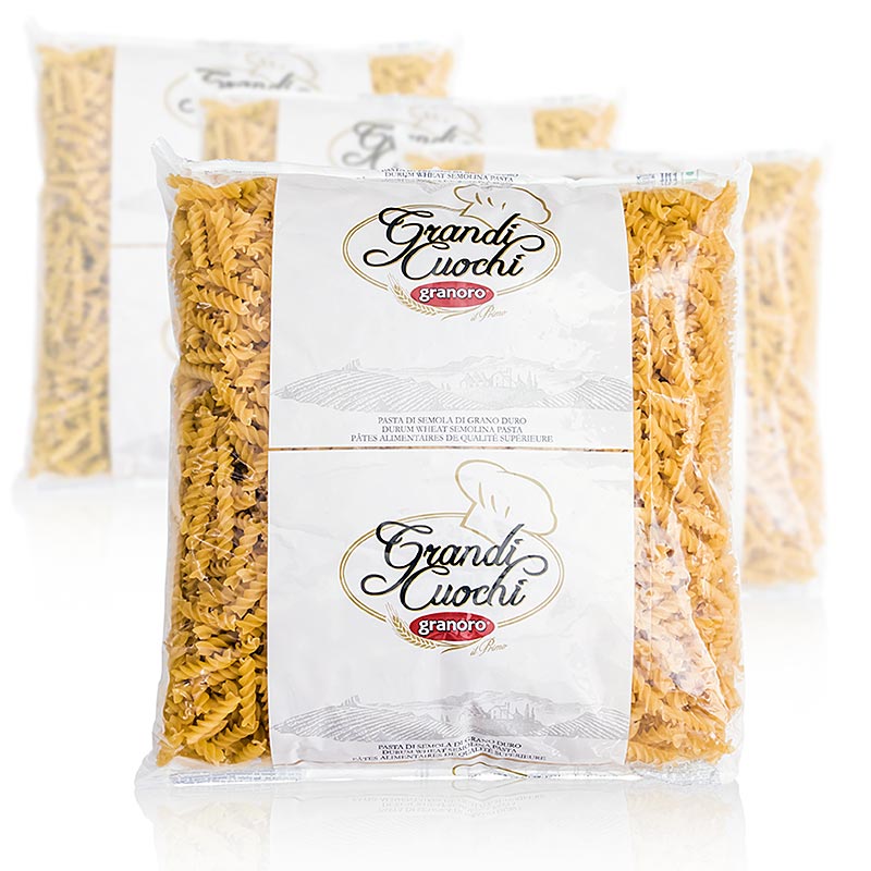 Granoro Fusili (Spirali Grandi), No.100 - 12kg, 4 x 3000g - Cartao