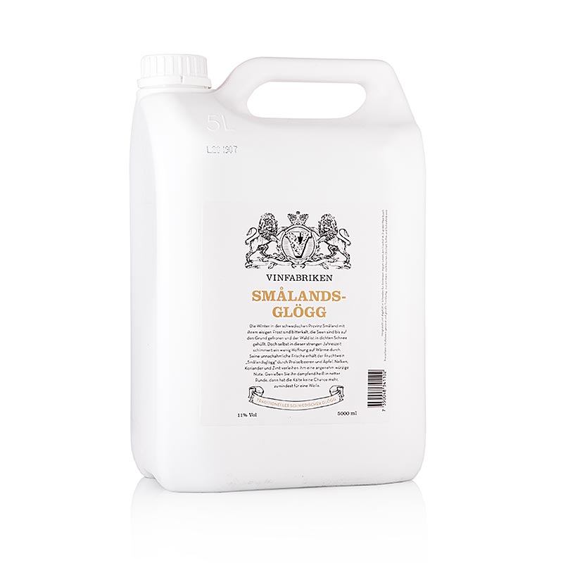 Vinfabriken Smalands Glogg, 11% vol., Isvec, sicak sarap - 5 litre - teneke kutu Vinfabriken Smalands Glogg, 11% vol., Isvec, sicak sarap - 5 litre - teneke kutu