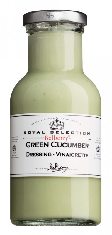 Zeleni kumaricni preliv - vinaigrette, kumaricni preliv, borovnice - 250 ml - Steklenicka