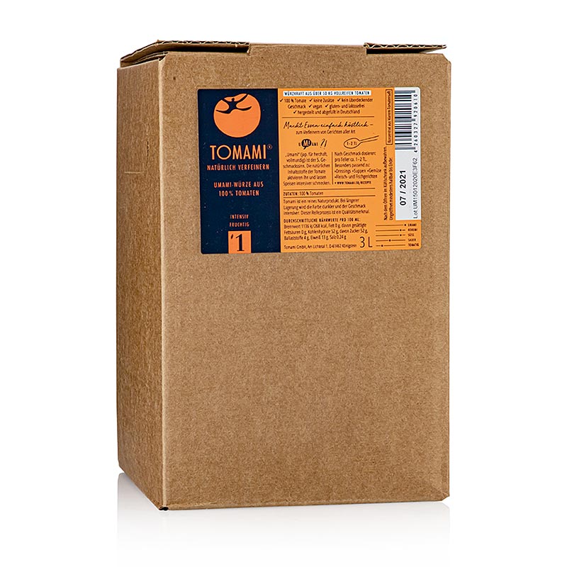 Tomami Umami ®, 1 paradicsom koncentratum, intenziven gyumolcsos - 3 liter - Pe-canist. Tomami Umami ®, 1 paradicsom koncentratum, intenziven gyumolcsos - 3 liter - Pe-canist.
