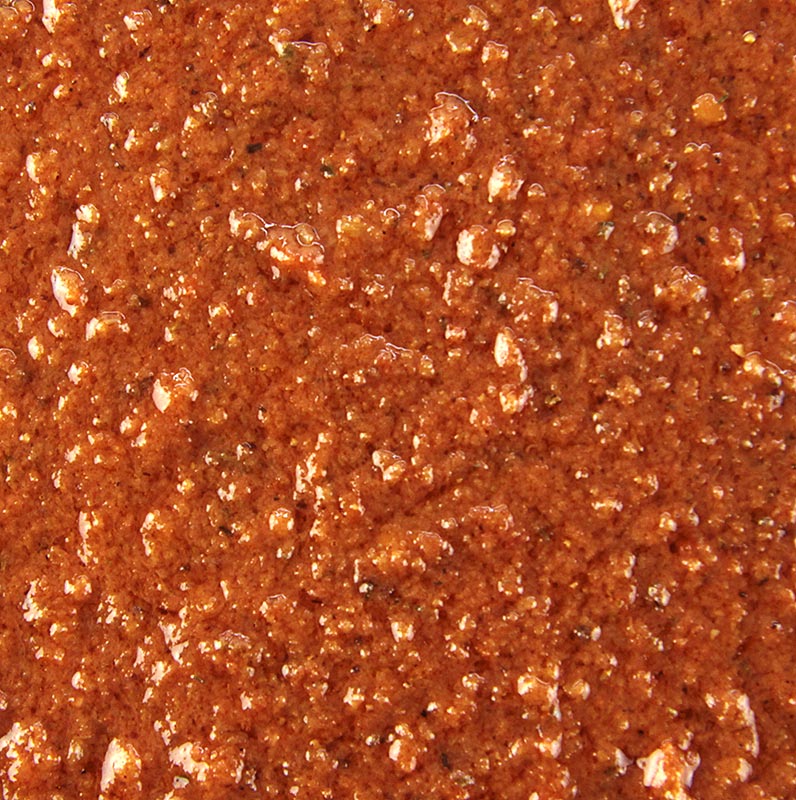 Spice Garden Czerwone pesto z dojrzewajacymi w sloncu pomidorami i czarnymi oliwkami - 225ml - Szklo