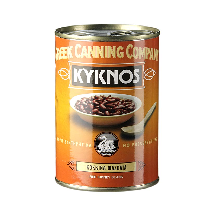 Red kidney beans, cooked, Kyknos, Greece - 400 g - can