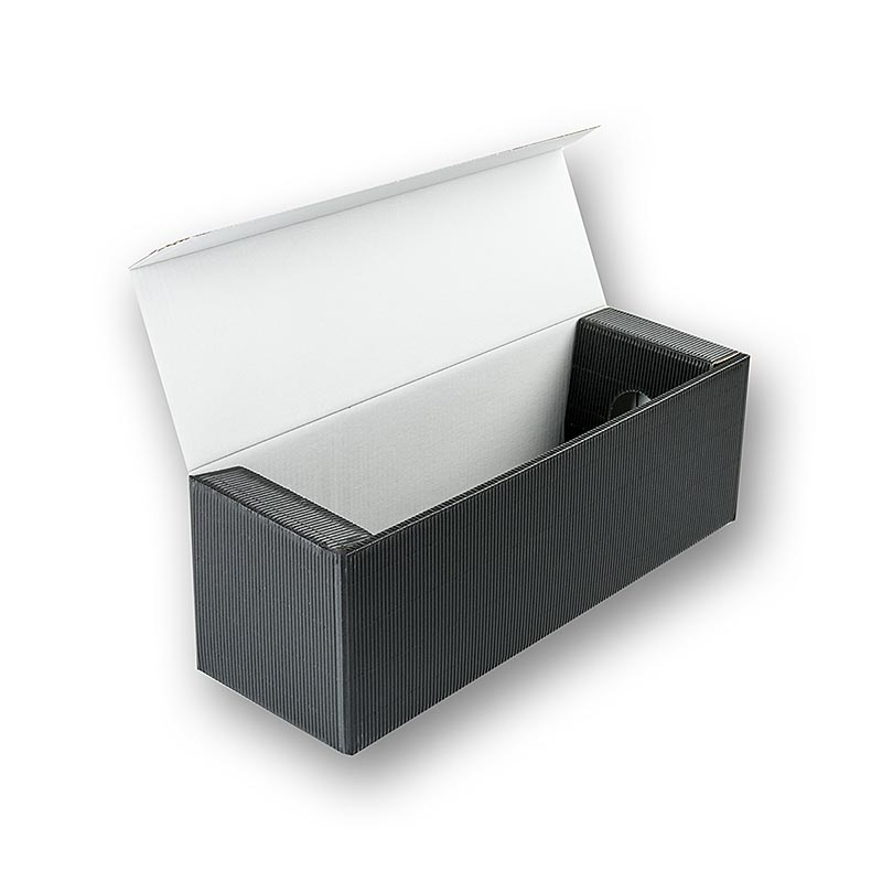Poklon kutija za sampanjac, crna, za 1 bocu - 1 komad - Opusteno