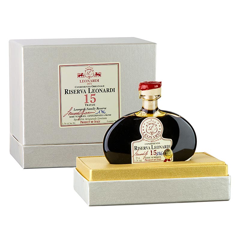 Leonardi - Balsamisk Frihed Riserva Condimento, 15 år - 50 g - flaske Leonardi - Balsamisk Frihed Riserva Condimento, 15 år - 50 g - flaske