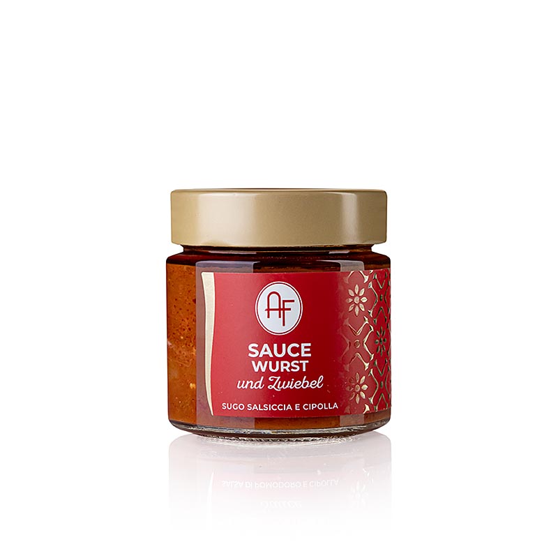 Sugo alla salsiccia e cipolla, salsa salsiccia y cebolla, 200g, Appennino Food - 200 gramos - Vaso