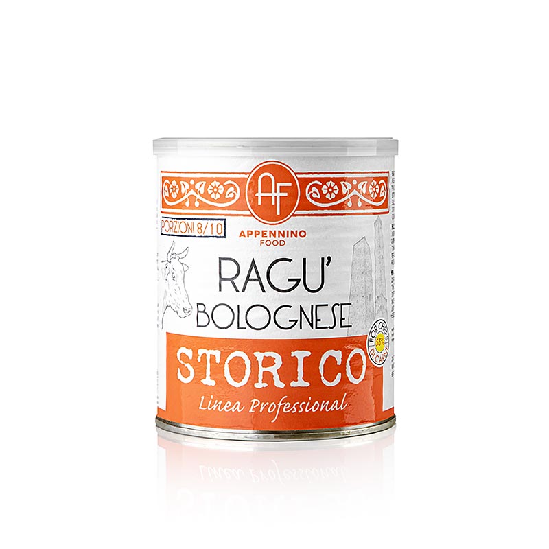 Ragu storico alla bolognese, historische Bolognesesauce, Appennino Food - 800 g - Dose