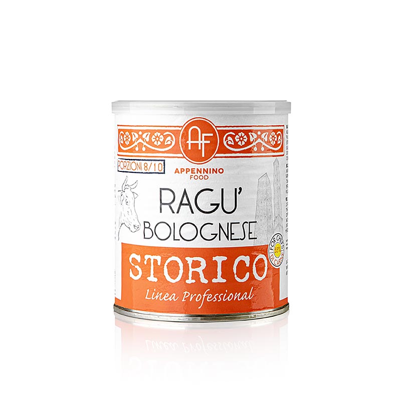 Ragu storico alla bolognaise, sauce bolognaise historique, Appennino Food - 800g - peut