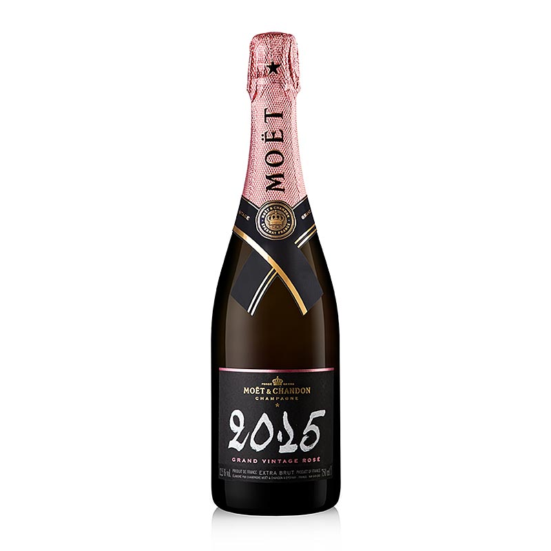 Champagne Moet ja Chandon 2015 Grand Vintage ROSE, Extra Brut, 12,5 % vol. - 750 ml - Pullo