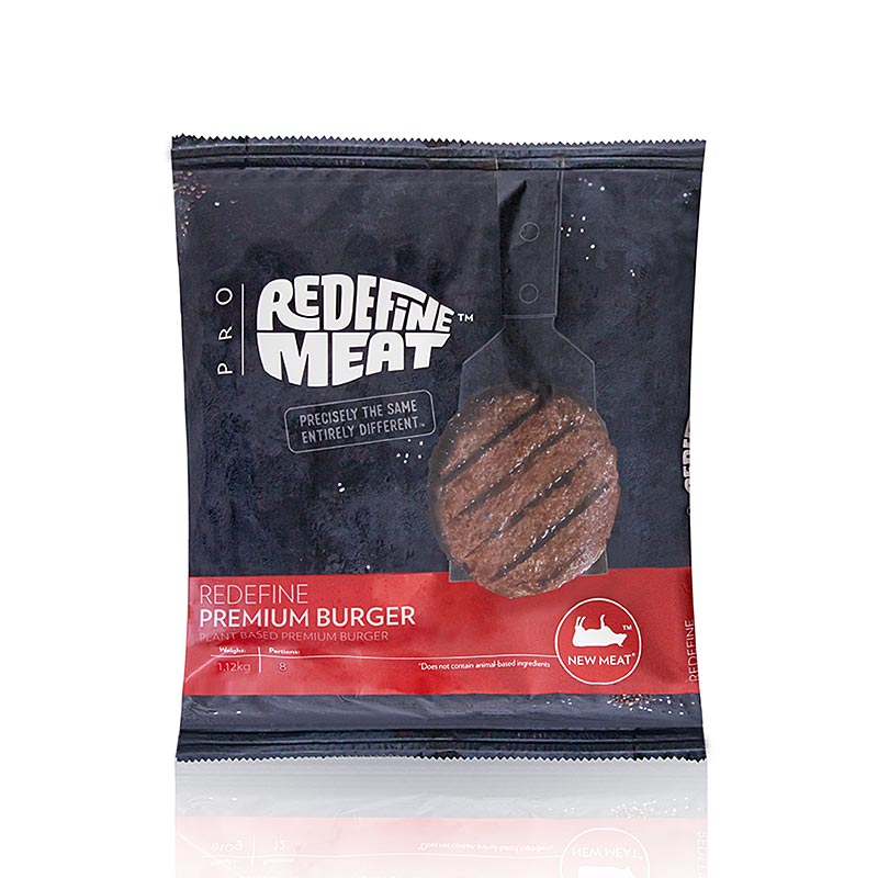 Redefine Burger, vegane Burgerpatties - 1,12 kg, 8 x 140g - Schale