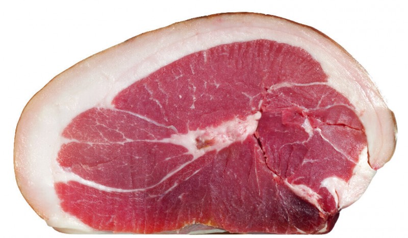 Prosciutto San Daniele DOP, disossato, Addobbo, Rohschinken, 14 Monate, o. Knochen, rundgebunden, Levi Gregoris - ca. 8 kg - Stück