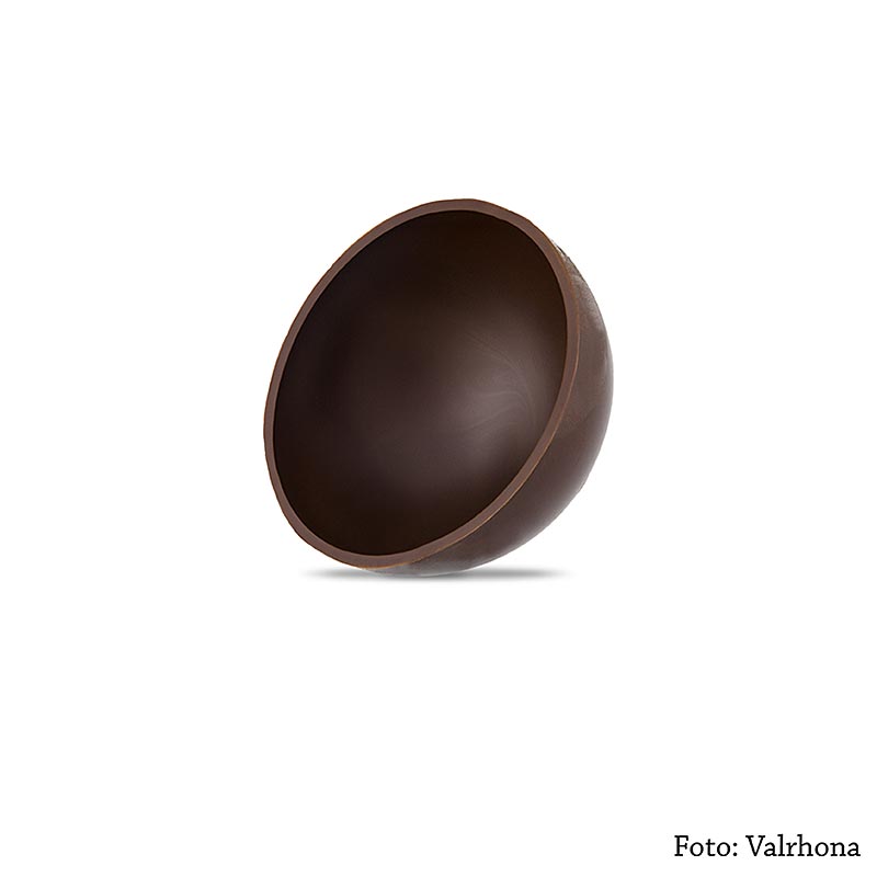 Valrhona Solstis Bitter, grosse runde Halbschalen (Ø 71,6mm) (6409) - 432 g, 45 Stück - Karton