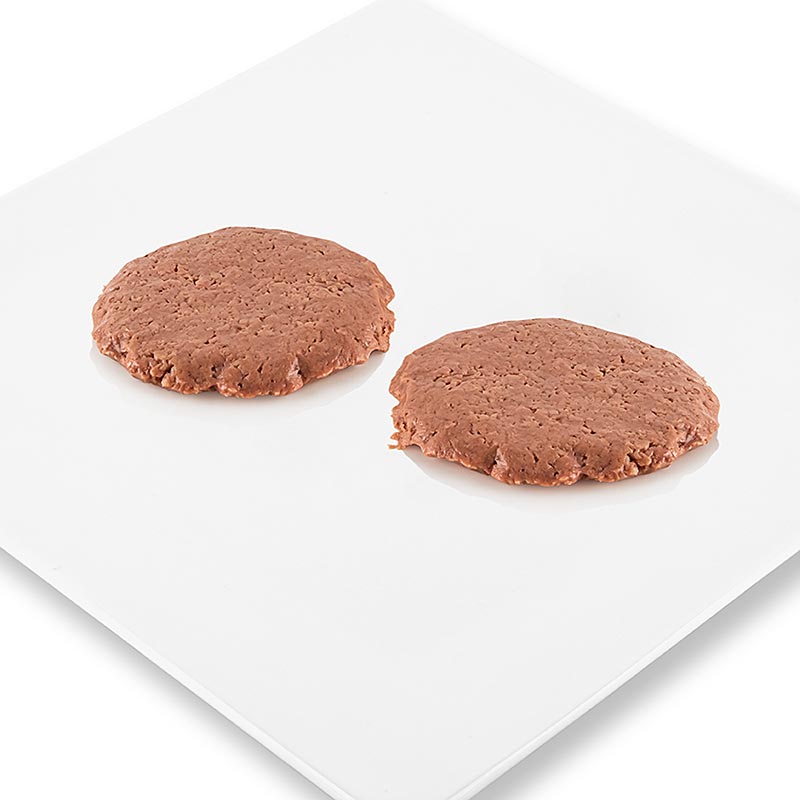 Artproteinburgerbiffar, veganska, ca 12cm Ø, Hela - 5 kg, 40 x 125 g - Kartong