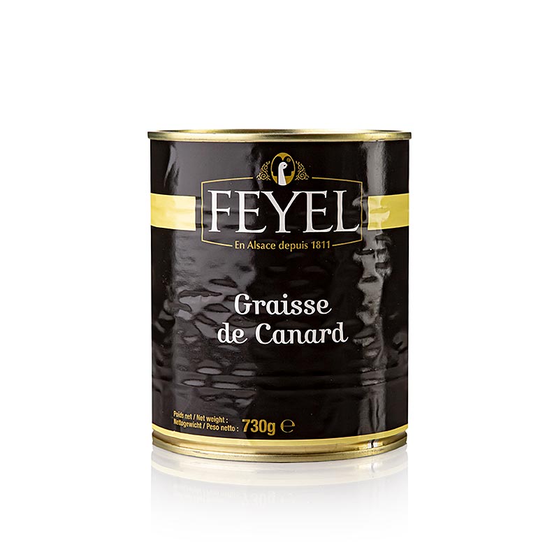 Duck lard (duck fat), Feyel - 730g - can