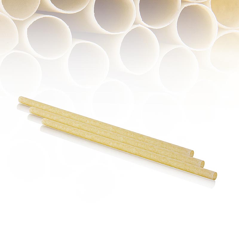 Natural drinking straws Classic Pomom, L 25cm, Ø 8mm - 200 pieces - bag