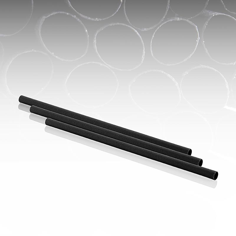 Prirodne slamky na pitie cierny brmbolec, L 23 cm, Ø 8 mm - 200 kusov - taska Prirodne slamky na pitie cierny brmbolec, L 23 cm, Ø 8 mm - 200 kusov - taska