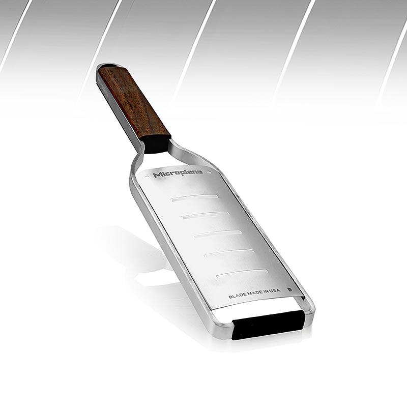 Rasp Microplane Master Series, grote rasp (groot scheerapparaat), met houten handvat - 1 stuk - doos Rasp Microplane Master Series, grote rasp (groot scheerapparaat), met houten handvat - 1 stuk - doos