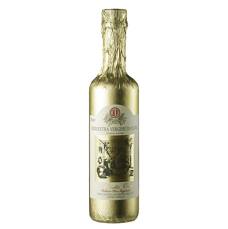 Olio z pierwszego tloczenia Mosto Oro, oliwa z oliwek z pierwszego tloczenia Mosto Oro, Calvi - 500ml - Butelka