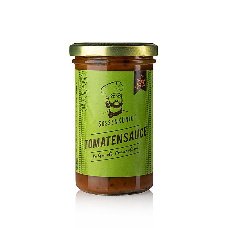 Sauce King - Salsa di Pomodore, kant-en-klare tomatensaus - 250 ml - Glas