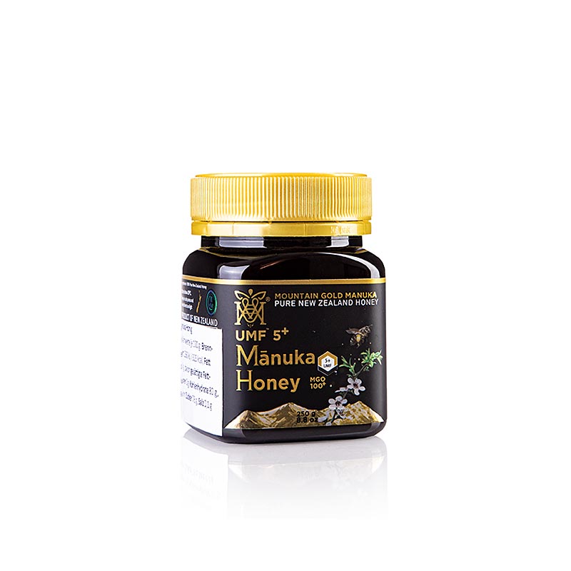 Manuka honey UMF certified, 5+, MGM - 250 g - Glass