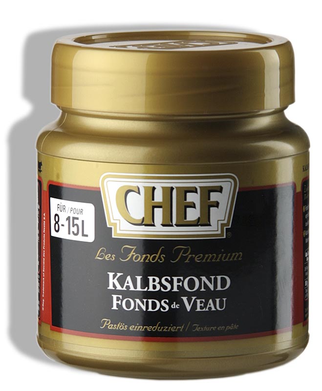 CHEF Premium concentrate - veal stock, slightly pasty, dark, for 8-15 L - 640 g - Pe-dose