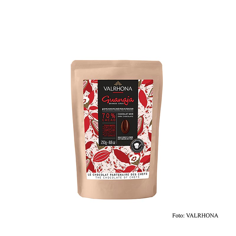 Valrhona Guanaja, Bitterschokolade 70 %, Callets - 250 g - Beutel