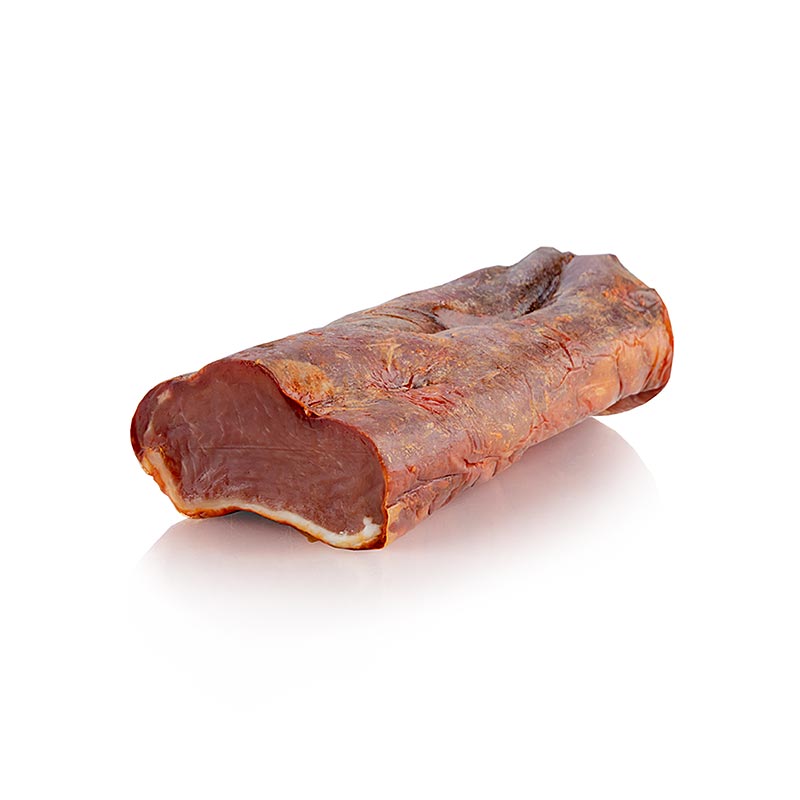 Lomo Serrano - Tek parca Duroc domuz filetosu, biber - yaklasik 950 gr - vakum Lomo Serrano - Tek parca Duroc domuz filetosu, biber - yaklasik 950 gr - vakum