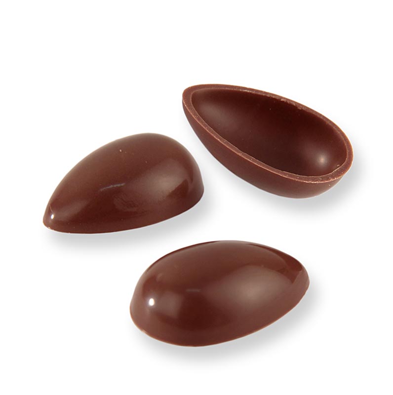 Pralin eggskeljar, nymjolk, litil, 40x26mm, Laderach (paskar) - 588 stykki - Pappi Pralin eggskeljar, nymjolk, litil, 40x26mm, Laderach (paskar) - 588 stykki - Pappi