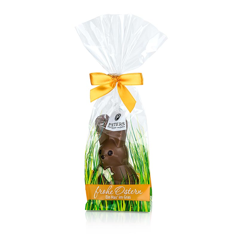Conejito de Pascua, grande, chocolate con leche con decoracion, Peters - 90g - frustrar
