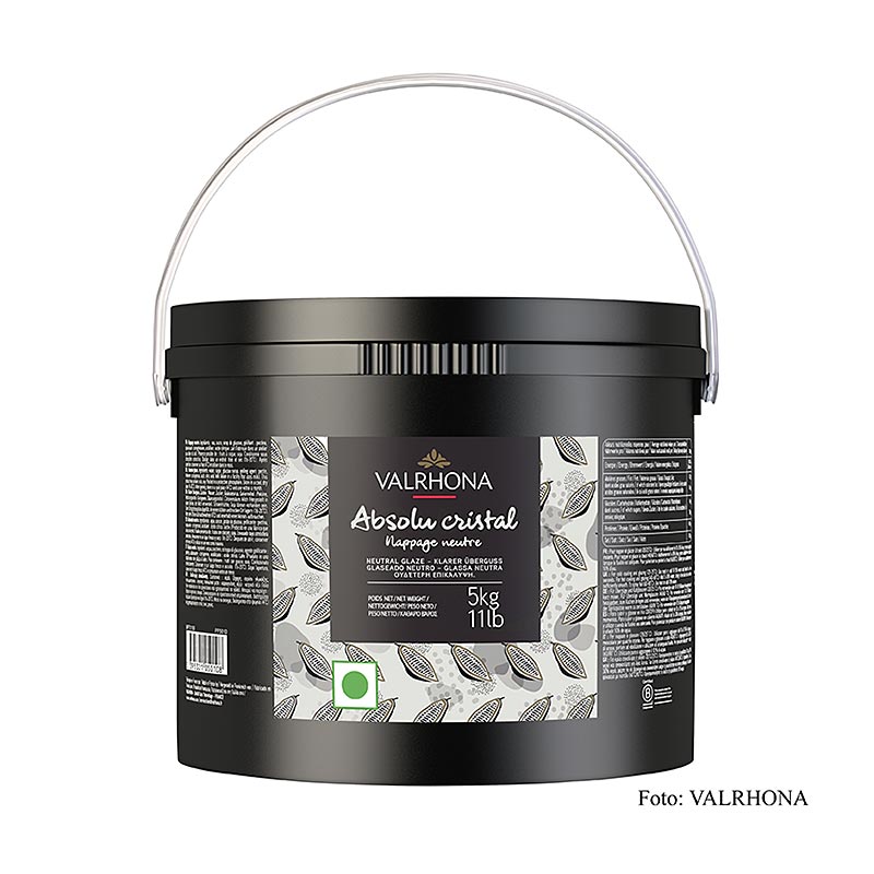 Valrhona Nappage - Absolu Cristal, neutral, klarer Guss - 5 kg - Pe-eimer