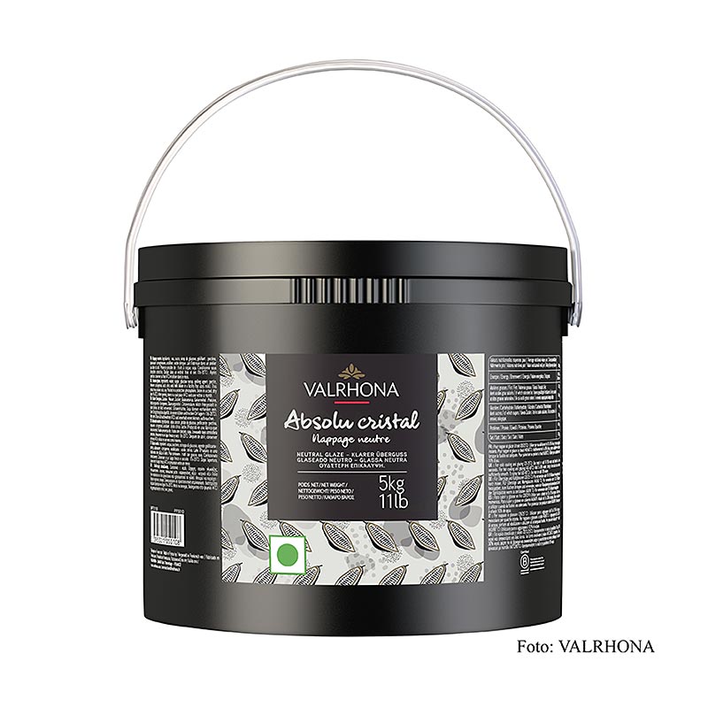 Valrhona Nappage - Absolu Cristal, neutralna, klarowna obsada - 5 kg - Pe wiadro