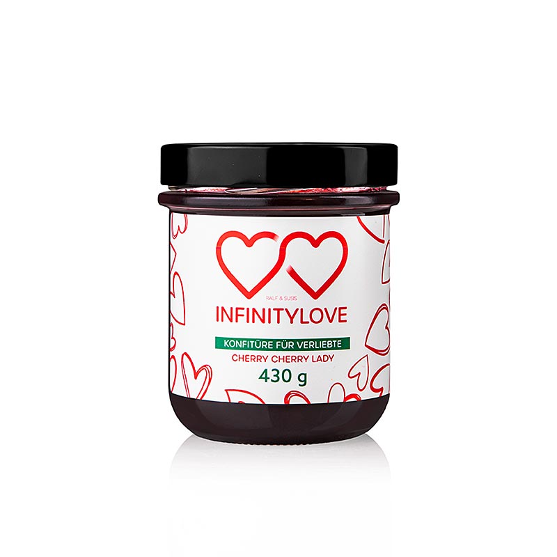 INFINITYLOVE Cherry - Kirsch Konfitüre Extra - 430 g - Glas