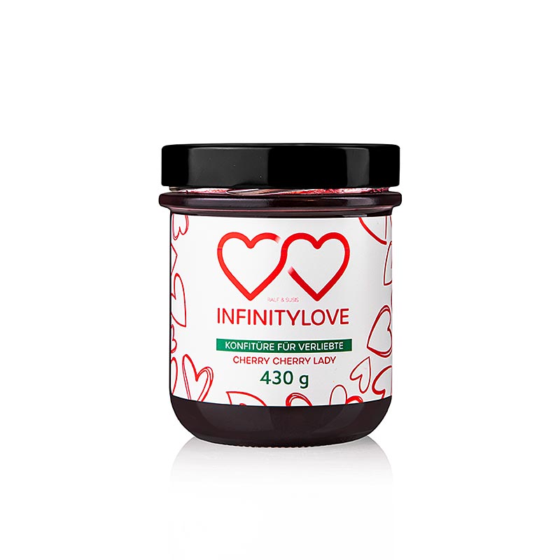 INFINITYLOVE Cherry - Cherry Jam Extra - 430 g - Glas