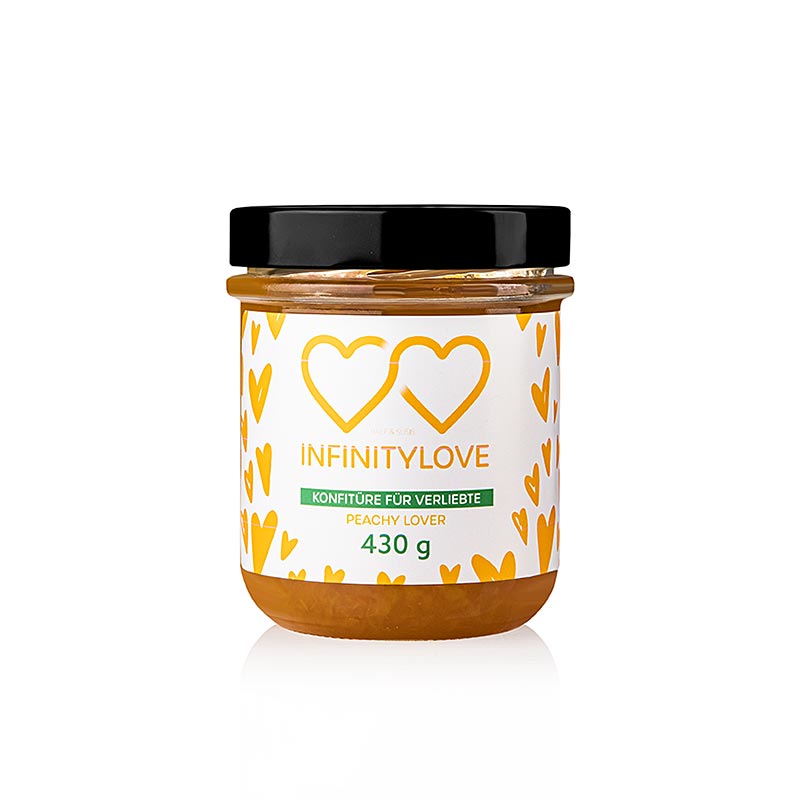 INFINITYLOVE Peach - Ekstra dzem brzoskwiniowy - 430g - Szklo