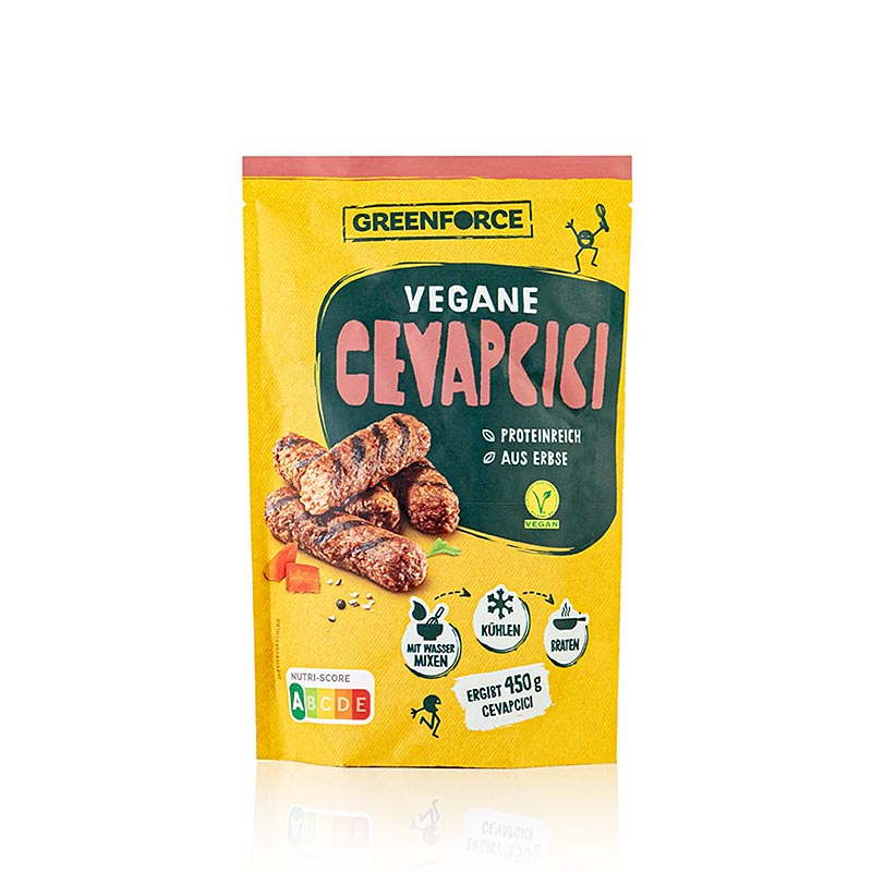 Greenforce Mix for vegansk cevapcici, gjord av artprotein - 150 g - vaska