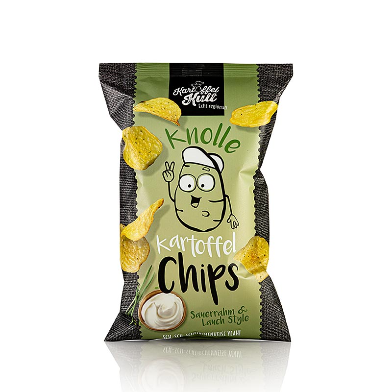 Kartoffelkult - Kartoffelchips mit Sauerrahm - 100 g - Beutel