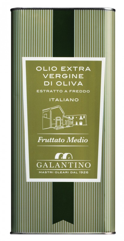 Olio extra virgem Fruttato Medio, azeite extra virgem Fruttato Medio, Galantino - 5.000ml - pode