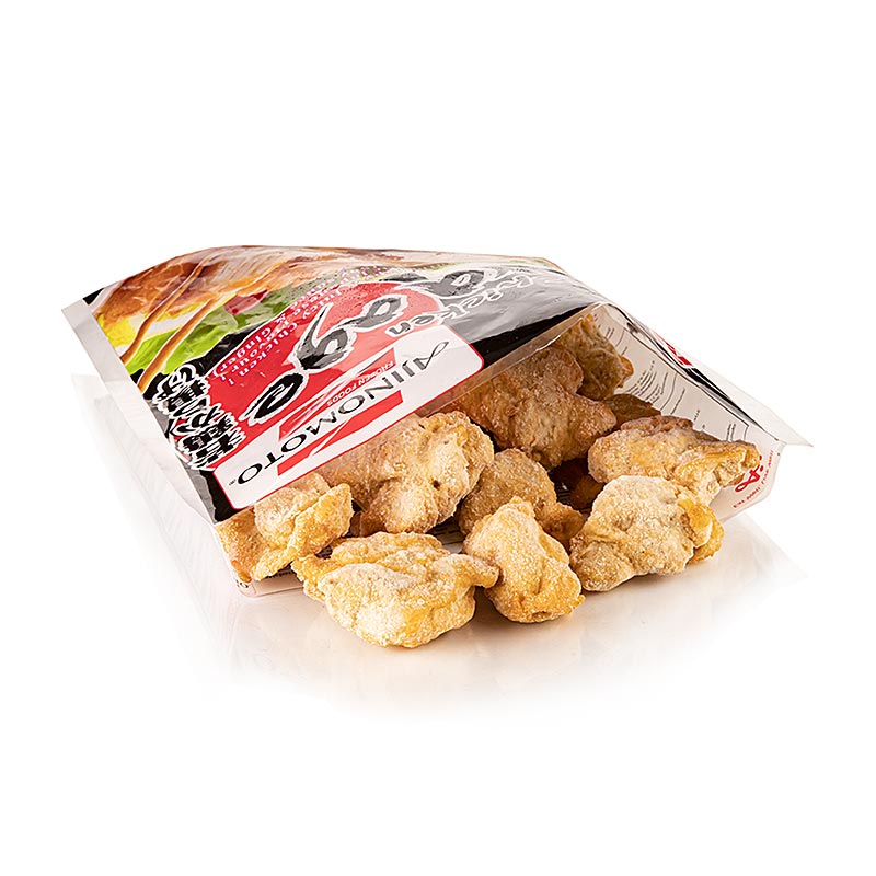 Karaage de frango, pedacos de frango empanado, Ajinomoto - 600g - bolsa