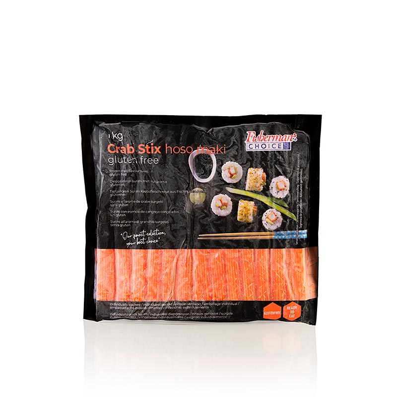 Batonnets de crabe - Batonnets de surimi pour sushi, 18 cm - 1 kg - sac