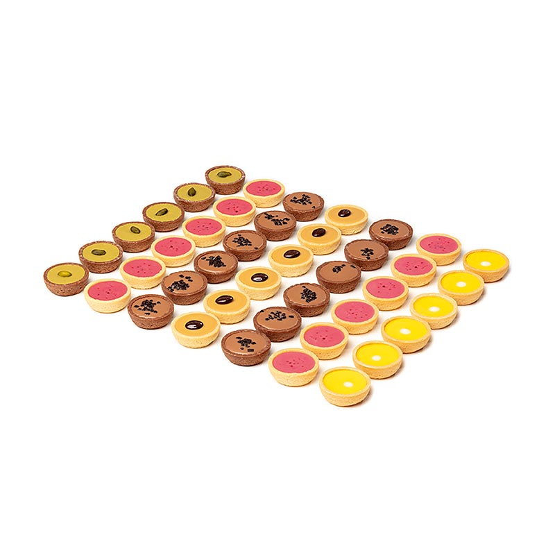 Collection de tartes, 3,8 cm, 5 pieces assorties, HUG et Imping (80720) - 2kg, 168 pieces - Papier carton