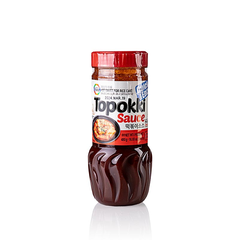 Salsa per a pastissos d`arros (tteokbokki), picant, Surasang - 432 g - Ampolla de PE